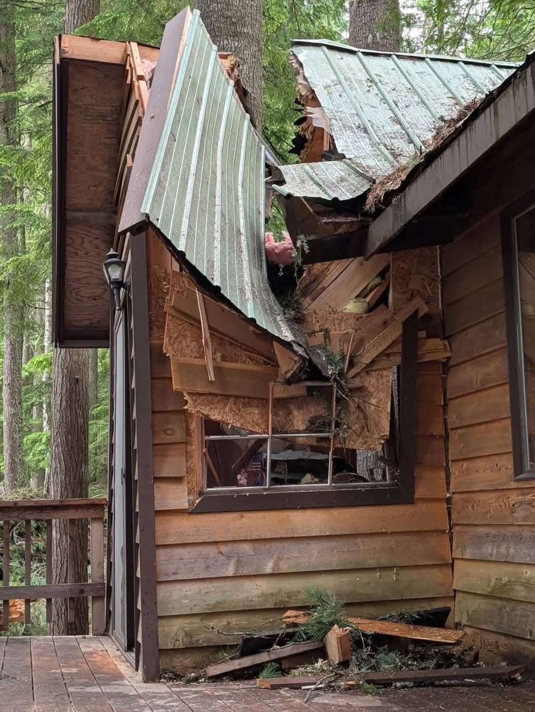 Storm Damage Cabin Rebuild photo 3